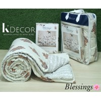 K Decor Blessings Premium 4pc Comforter Set Design 1