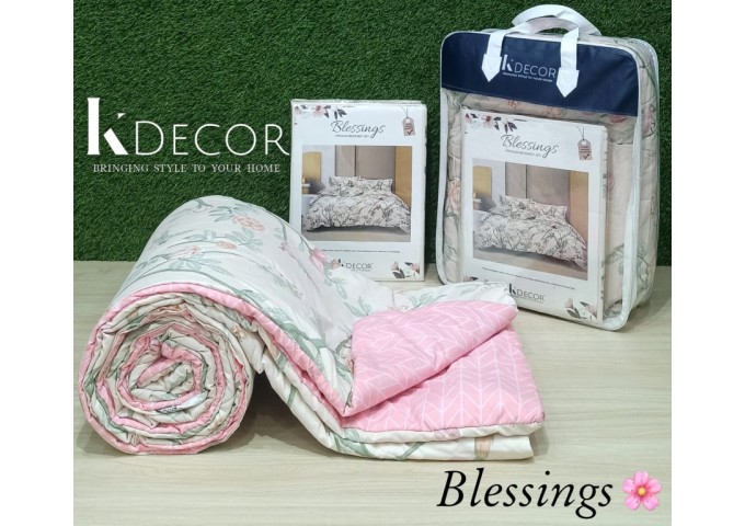 K Decor Blessings Premium 4pc Comforter Set Design 2