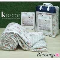 K Decor Blessings Premium 4pc Comforter Set Design 3