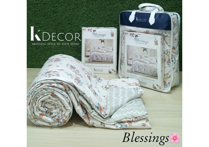 K Decor Blessings Premium 4pc Comforter Set Design 3