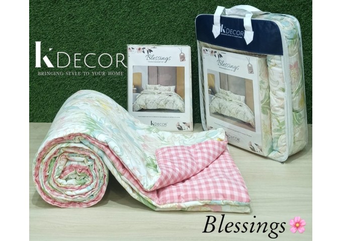 K Decor Blessings Premium 4pc Comforter Set Design 4