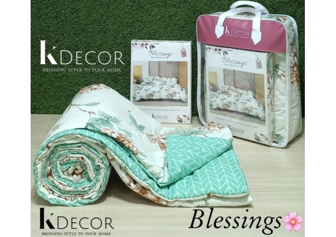 K Decor Blessings Premium 4pc Comforter Set Design 5