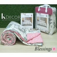 K Decor Blessings Premium 4pc Comforter Set Design 6