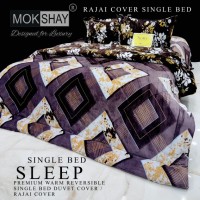  MOKSHAY  DESIGNED FOR LUXURY  1 SINGLE BED REVERSIBLE SUPERWARM COZY ZIPPER DUVET COVER|RAJAI COVER |DOUBLE PLY BLANKET 10