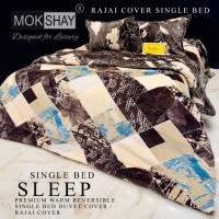  MOKSHAY  DESIGNED FOR LUXURY  1 SINGLE BED REVERSIBLE SUPERWARM COZY ZIPPER DUVET COVER|RAJAI COVER |DOUBLE PLY BLANKET 9