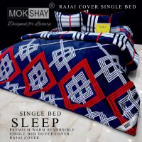  MOKSHAY  DESIGNED FOR LUXURY  1 SINGLE BED REVERSIBLE SUPERWARM COZY ZIPPER DUVET COVER|RAJAI COVER |DOUBLE PLY BLANKET 12