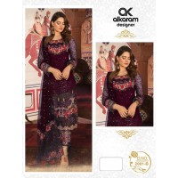 Alkaram DN 2001 Heavy Georgette with Heavy Embroidery and Sequence work Palazzo Suit 