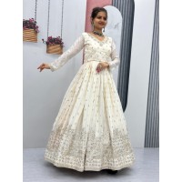 LFH DN PF DN 07 Designer Gown With Embroidery Work