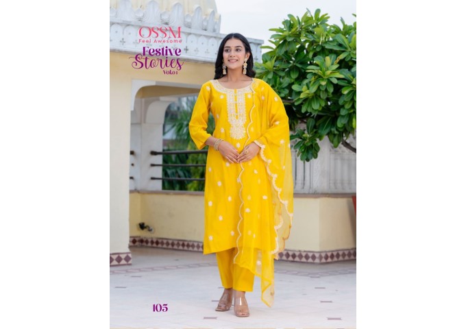 Festive Stories Vol 04 Salwar Suit Yellow