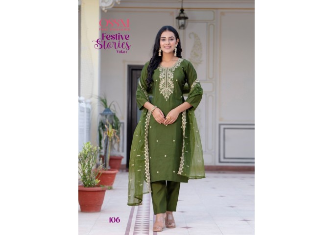 Festive Stories Vol 04 Salwar Suit Green