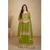 Jalwa Salwar Kameez heavy Chinon With Embroidery Work Green