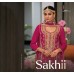 Sakhi  Salwar Kameez heavy Chinon with embroidery work Pink