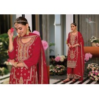 Sakhi  Salwar Kameez heavy Chinon with embroidery work 