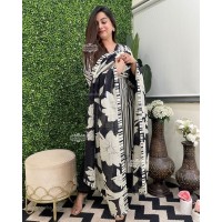 New Heavy Designer  Heavy Embroidery Nack Suit Set  Black