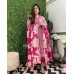 New Heavy Designer  Heavy Embroidery Nack Suit Set  Pink