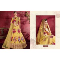 Floral Lehengha Choly Semi-Stitched Lehenga Choli with Dupatta Collection Yellow