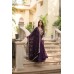 LFH LW Dn 9195 Faux Blooming With Sequins-Multi & Zari Embroidered Work Gown Maroon Wine