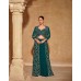 SAYURI DESIGNER PRESENT MERAKI  WESTERN WEAR  REAL GEROGETTE EMBROIDERED GOWN GREEN