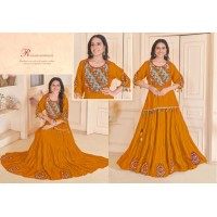 Navratri collection Tops and Skirt Gamthi and Mirror Work Orange