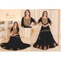 Navratri collection Tops and Skirt Gamthi and Mirror Work Black