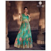 SAYURI DESIGNER KESAR Nx GOWN SUIT GREEN