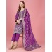 Jacquard Hits Suit Purple