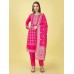 Jacquard Hits Suit Pink