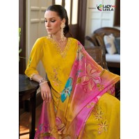 Lady Leela Shahida Embroidery Salwar Suit Shine Yellow