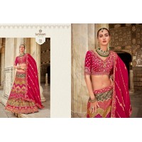 Surshyam Fashion Kalamkari Banarasi Silk Semi-Stitched Lehenga choli D.No 105