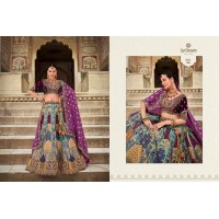 Surshyam Fashion Kalamkari Banarasi Silk Semi-Stitched Lehenga choli D.No 106