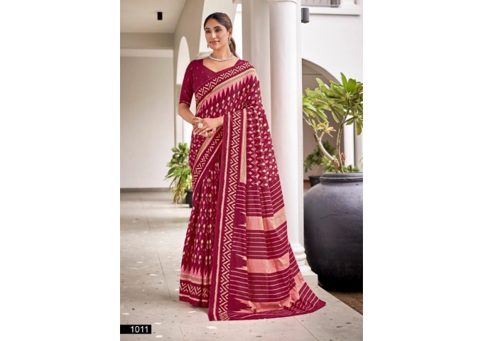 Mulmul Cotton Printed Saree 1