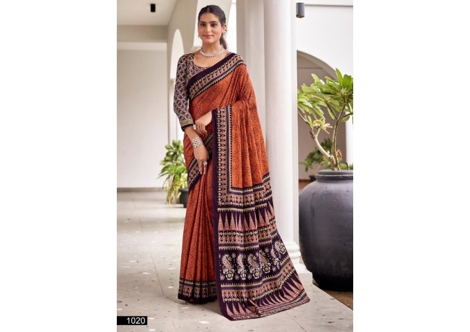 Mulmul Cotton Printed Saree 2