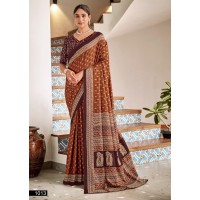 Mulmul Cotton Printed Saree 3