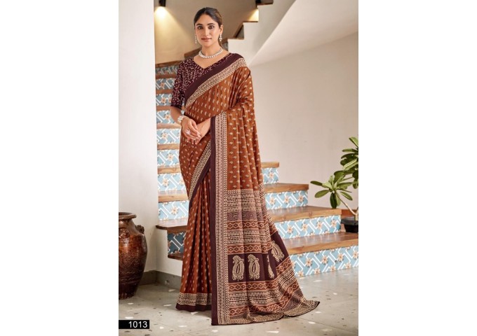 Mulmul Cotton Printed Saree 3