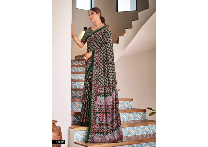 Mulmul Cotton Printed Saree 4