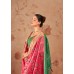 Stavan Riddhi Siddhi Soft Patola Silk with Contrast Blouse Saree Pink