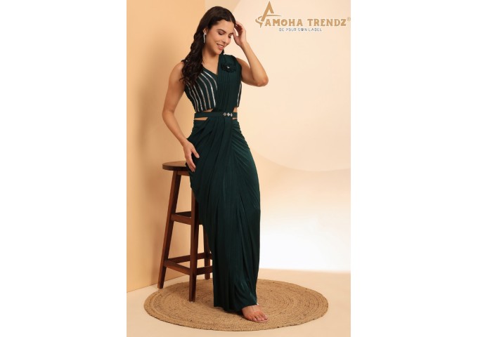 AMOHA TRENDZ DESIGN NO 102093 DARK GREEN