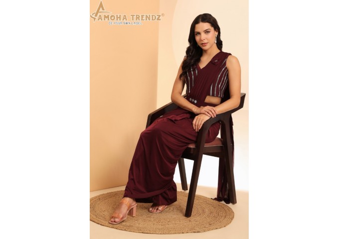 AMOHA TRENDZ DESIGN NO 102093 MAROON