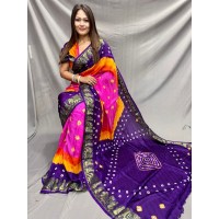 Doli 4D More Beautiful Boutique Saree Purple