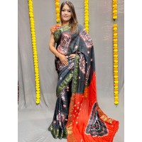 Doli 4D More Beautiful Boutique Saree Grey