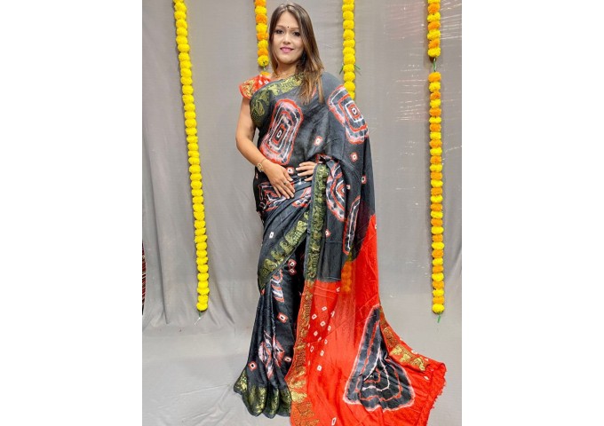 Doli 4D More Beautiful Boutique Saree Grey