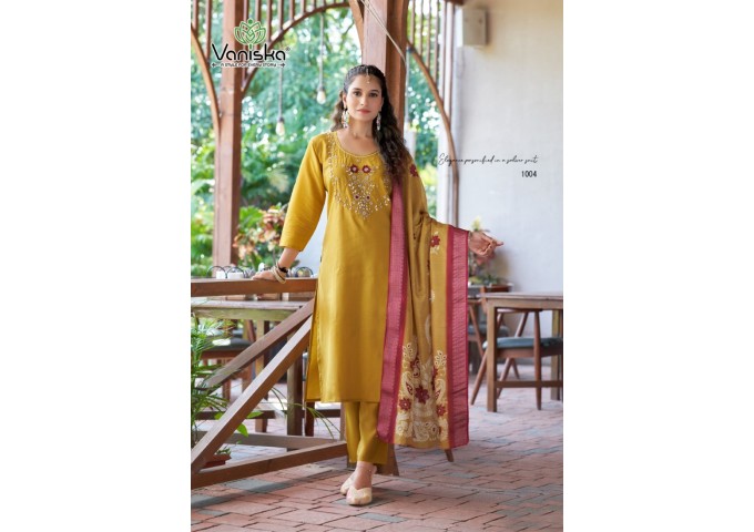 Vaniska Fitoor Kurti Pant Yellow