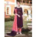 Ladyview Geet Viscose Silk With Stripe Kurti Purple