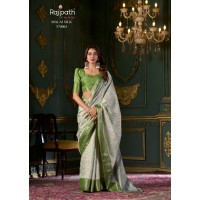 Rajpath Fabrics Ice Cream Saree Green