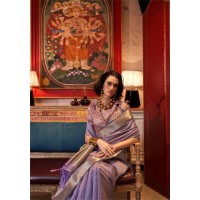 KNOORIE SEASONS HANDLOOM WEAVING SAREE PRUPLE 2