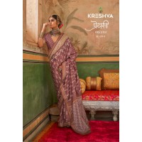 KRESHVA PREYASI MERCERIZER SIGMA SILK TRADITIONAL CLASSIC DESIGN SAREE