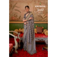 KRESHVA PREYASI MERCERIZER SIGMA SILK TRADITIONAL CLASSIC DESIGN SAREE 2