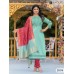 Mitoo Simmer Cotton Lycra Kadlee Kurti Shine Blue