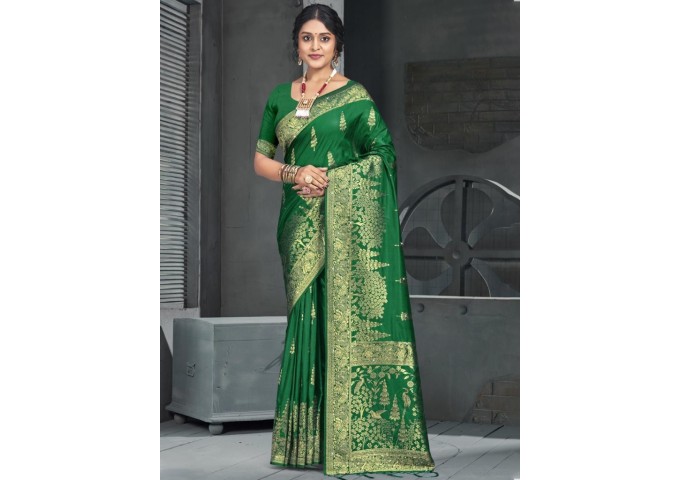 Bunawat Kamdhenu Saree Vol-05 Green