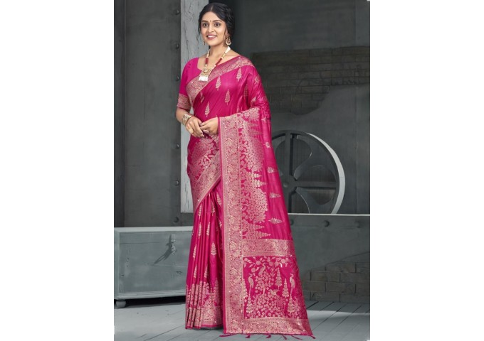 Bunawat Kamdhenu Saree Vol-05 Pink